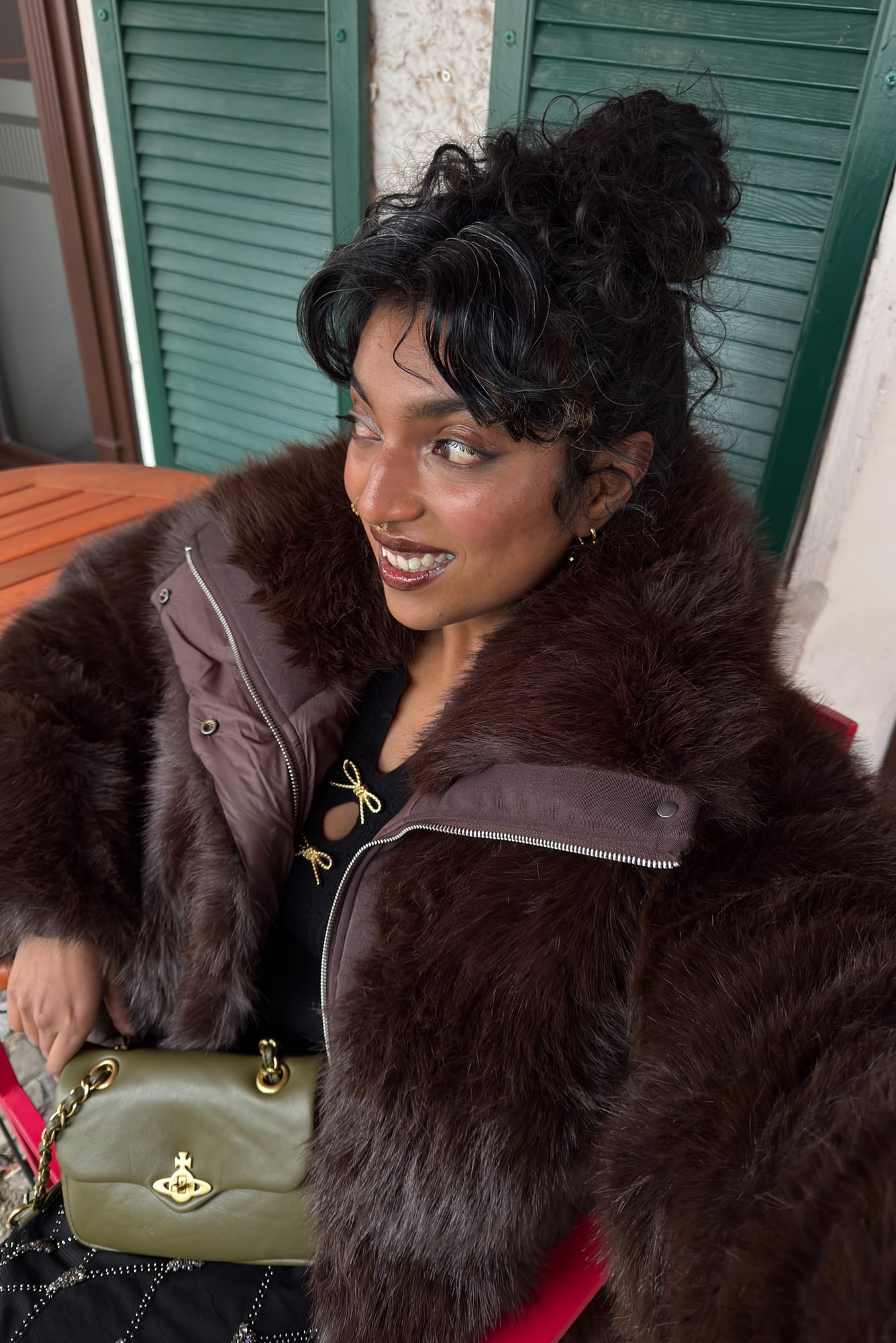 7 Days, 1 Faux Fur Jacket Media Image 2x3 4