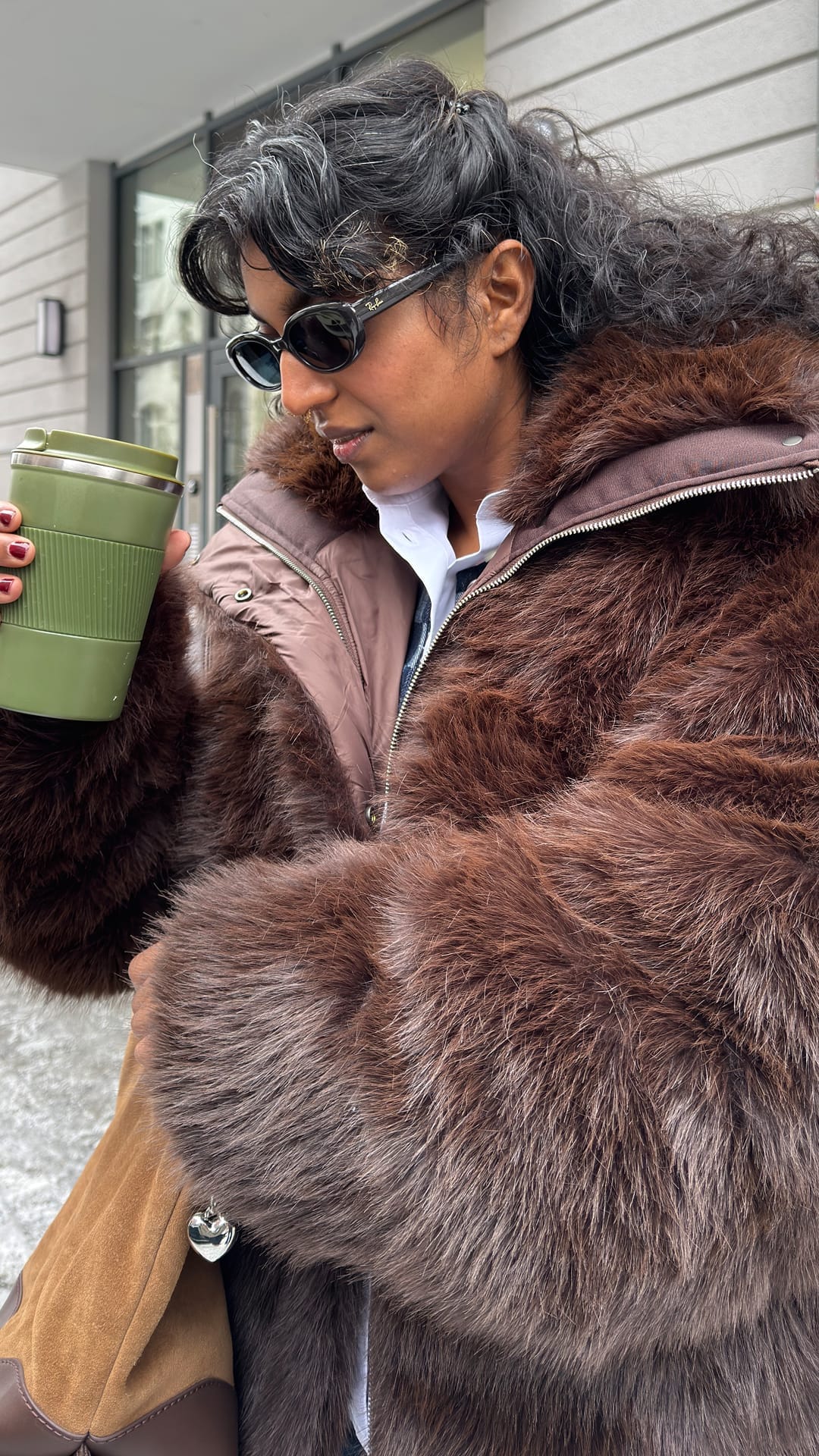7 Days, 1 Faux Fur Jacket Shorts Cover Slide 1